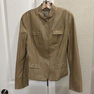 Elie Tahari Leather Lydia Jacket